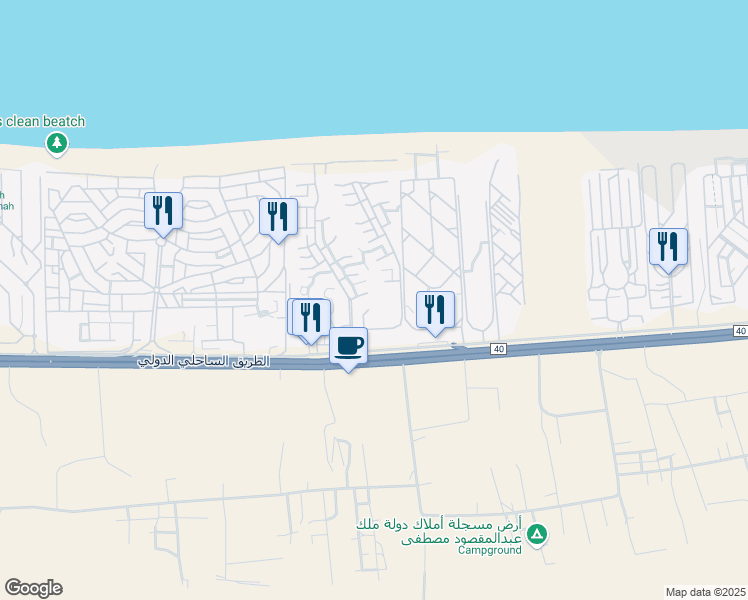 map of restaurants, bars, coffee shops, grocery stores, and more near Alexandria - Marsa Matrouh Road in North Coast