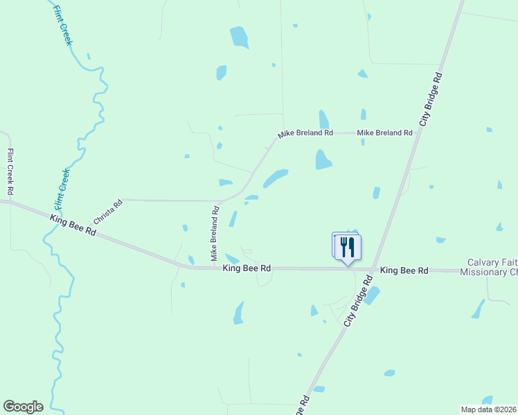 map of restaurants, bars, coffee shops, grocery stores, and more near 52 Mike Breland Road in Perkinston