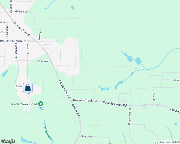 map of restaurants, bars, coffee shops, grocery stores, and more near 5877 Huckleberry Lane in Crestview