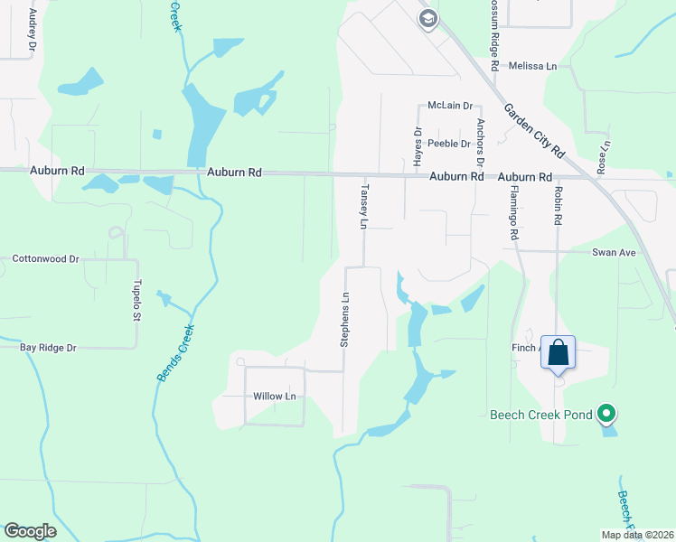 map of restaurants, bars, coffee shops, grocery stores, and more near 101 Stephens Lane in Crestview