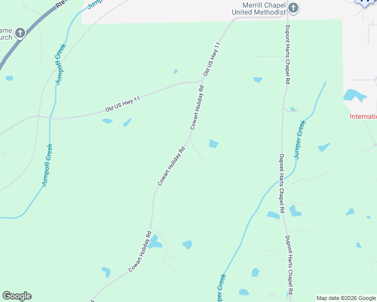 map of restaurants, bars, coffee shops, grocery stores, and more near 572 Cowart Holiday Road in Poplarville