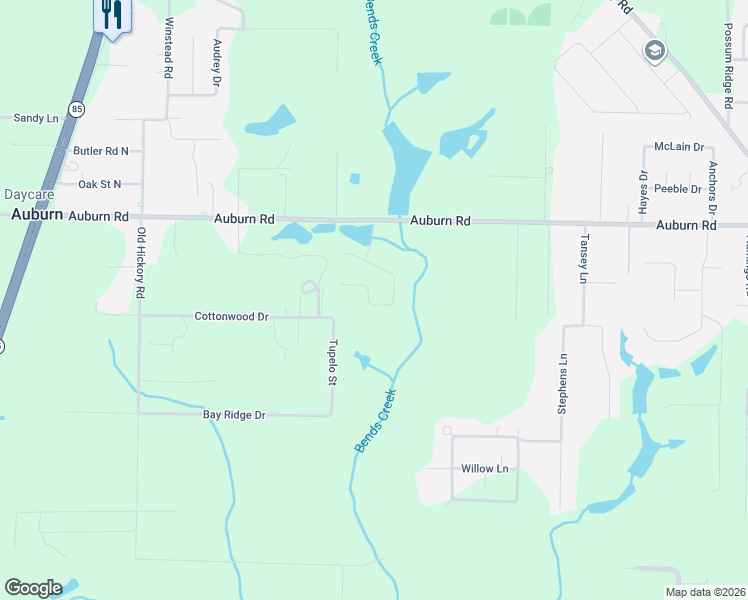 map of restaurants, bars, coffee shops, grocery stores, and more near 3287 Chapelwood Drive in Crestview