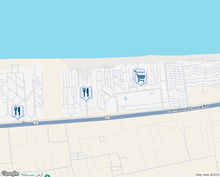 map of restaurants, bars, coffee shops, grocery stores, and more near in North Coast