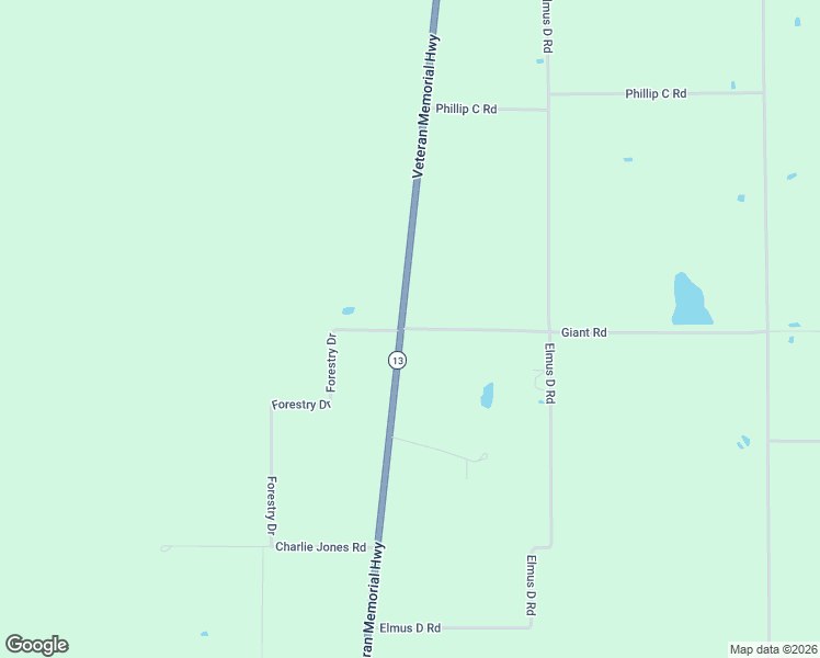 map of restaurants, bars, coffee shops, grocery stores, and more near 1054 Giant Road in Ville Platte