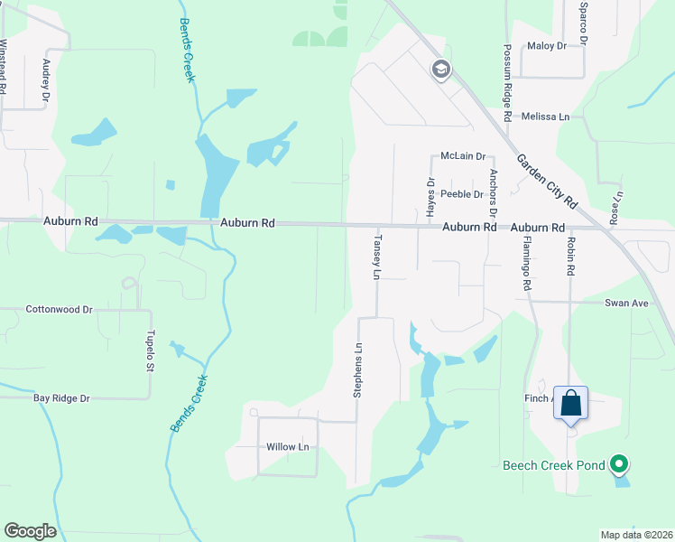 map of restaurants, bars, coffee shops, grocery stores, and more near 6123 Clover Street in Crestview