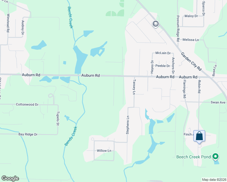 map of restaurants, bars, coffee shops, grocery stores, and more near 6111 Santee Street in Crestview