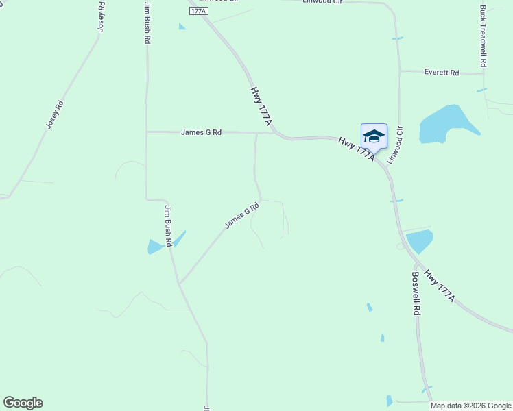 map of restaurants, bars, coffee shops, grocery stores, and more near 2183 James G Road in Bonifay