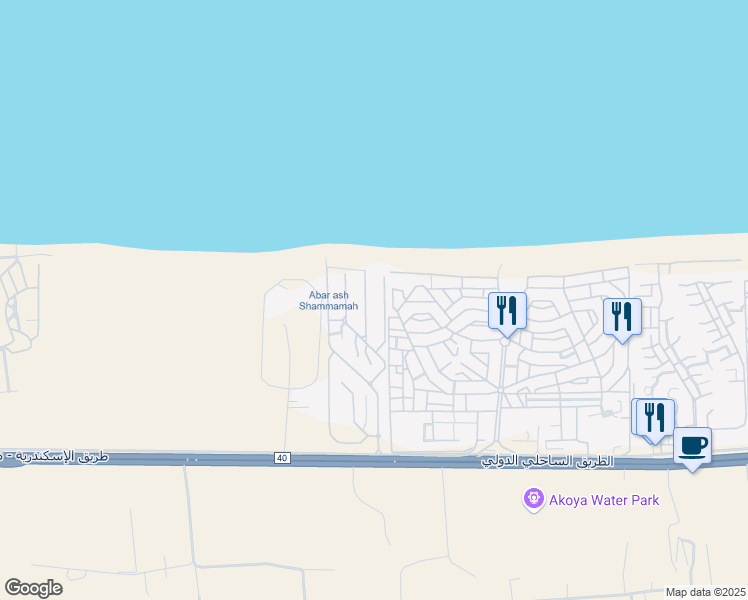 map of restaurants, bars, coffee shops, grocery stores, and more near in North Coast