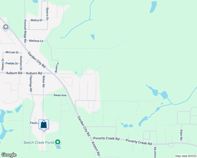 map of restaurants, bars, coffee shops, grocery stores, and more near 5943 Meadow Lane North in Crestview