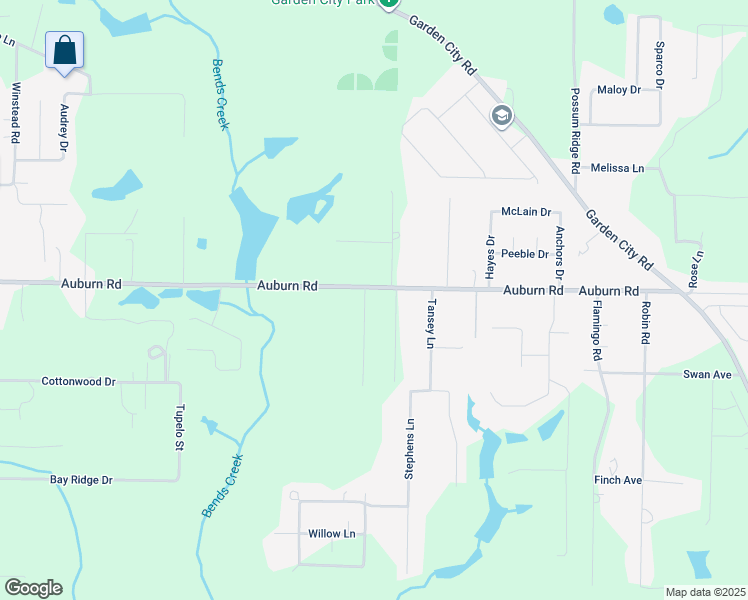 map of restaurants, bars, coffee shops, grocery stores, and more near 6147 Santee Street in Crestview