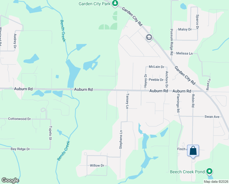map of restaurants, bars, coffee shops, grocery stores, and more near 6139 Clover Street in Crestview