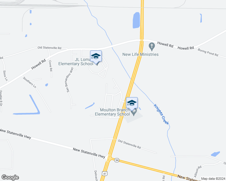 map of restaurants, bars, coffee shops, grocery stores, and more near 5624 Rialto Circle in Valdosta