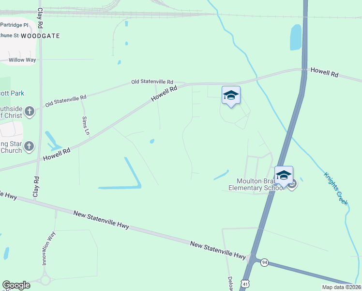map of restaurants, bars, coffee shops, grocery stores, and more near 1488 San Bernardino Way in Valdosta