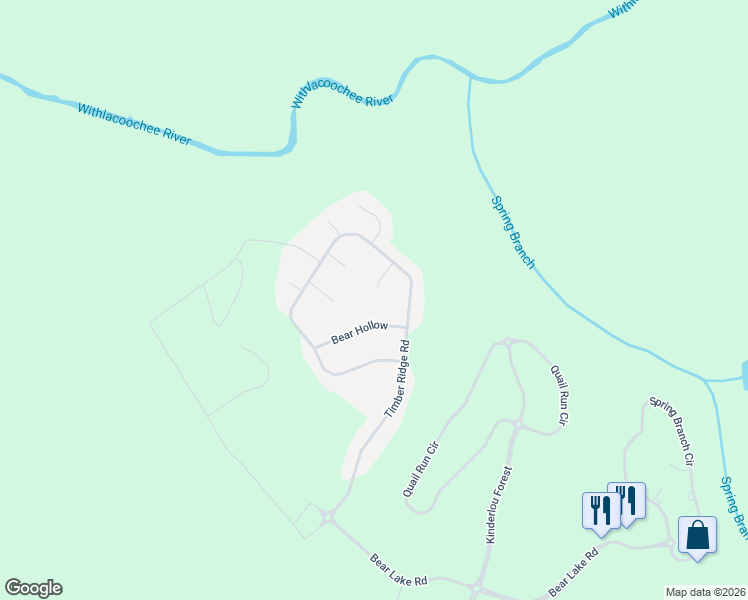 map of restaurants, bars, coffee shops, grocery stores, and more near 4419 Antler Ridge in Valdosta