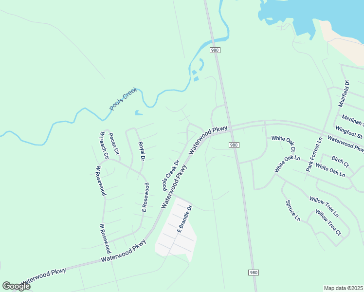 map of restaurants, bars, coffee shops, grocery stores, and more near 24604 Pools Creek Drive in Huntsville