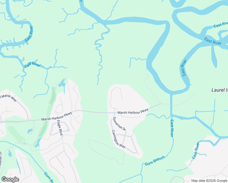 map of restaurants, bars, coffee shops, grocery stores, and more near Marsh Harbour Parkway in Kingsland