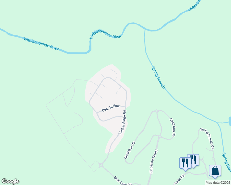 map of restaurants, bars, coffee shops, grocery stores, and more near 4419 Antler Ridge in Valdosta