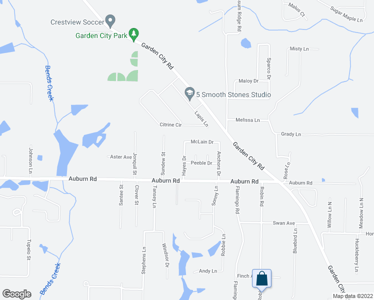 map of restaurants, bars, coffee shops, grocery stores, and more near 6191 Hayes Drive in Crestview