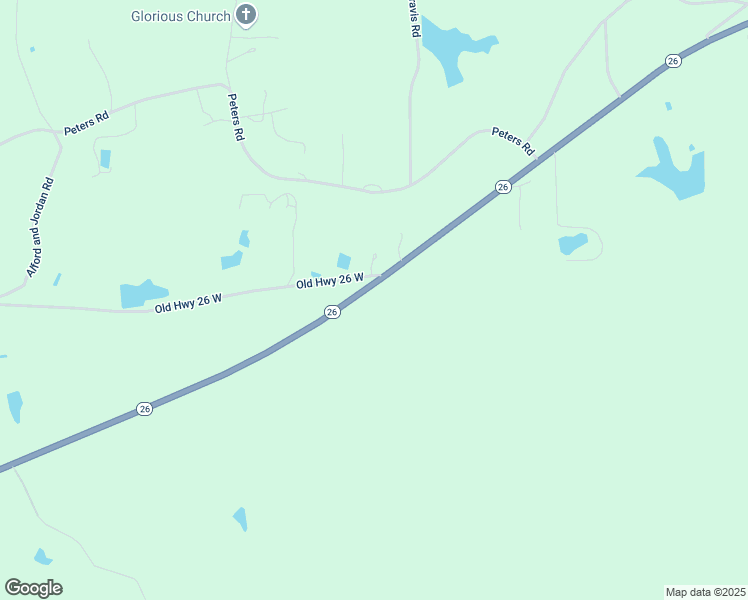 map of restaurants, bars, coffee shops, grocery stores, and more near 26 Old Crossroads East in Poplarville