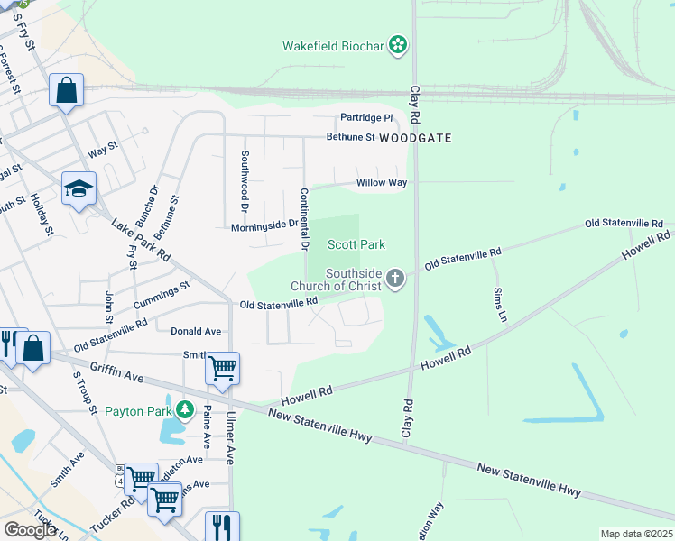 map of restaurants, bars, coffee shops, grocery stores, and more near 900 Old Statenville Road in Valdosta