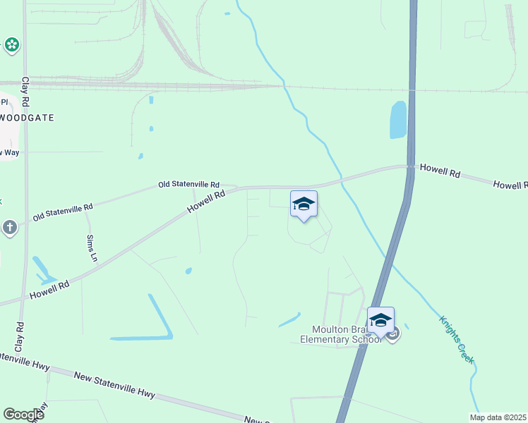 map of restaurants, bars, coffee shops, grocery stores, and more near 1449 Hesperia Circle in Valdosta