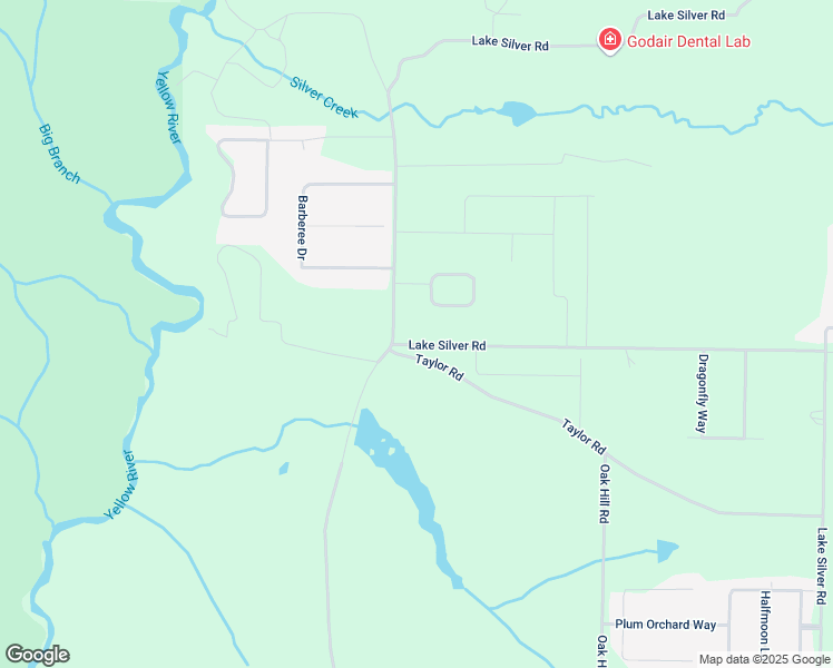 map of restaurants, bars, coffee shops, grocery stores, and more near 2421 Lake Silver Road in Crestview