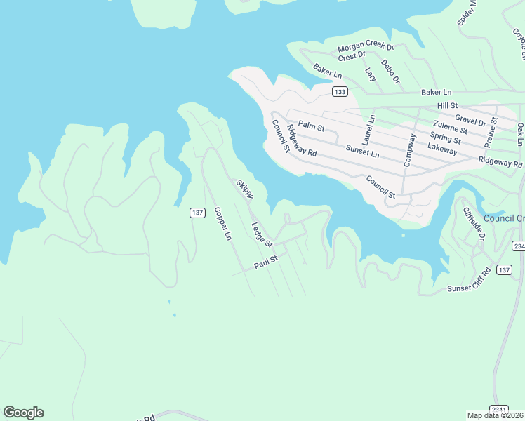 map of restaurants, bars, coffee shops, grocery stores, and more near 2220 Sunset Cliff Road in Burnet