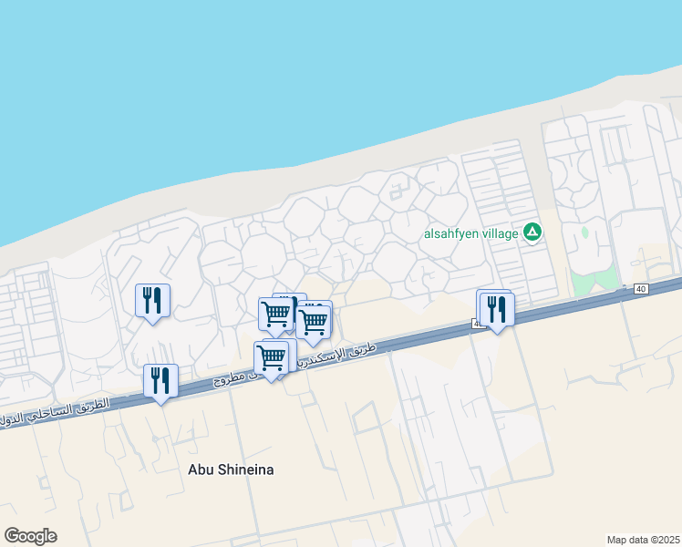 map of restaurants, bars, coffee shops, grocery stores, and more near in 