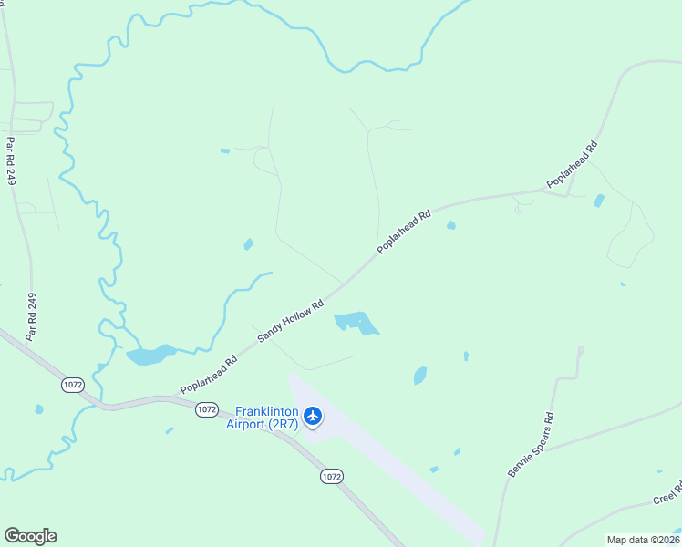 map of restaurants, bars, coffee shops, grocery stores, and more near 46547 Poplarhead Road in Franklinton