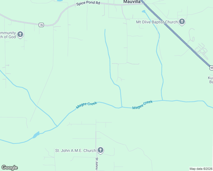 map of restaurants, bars, coffee shops, grocery stores, and more near 6545 Viewpoint Road in Mobile County