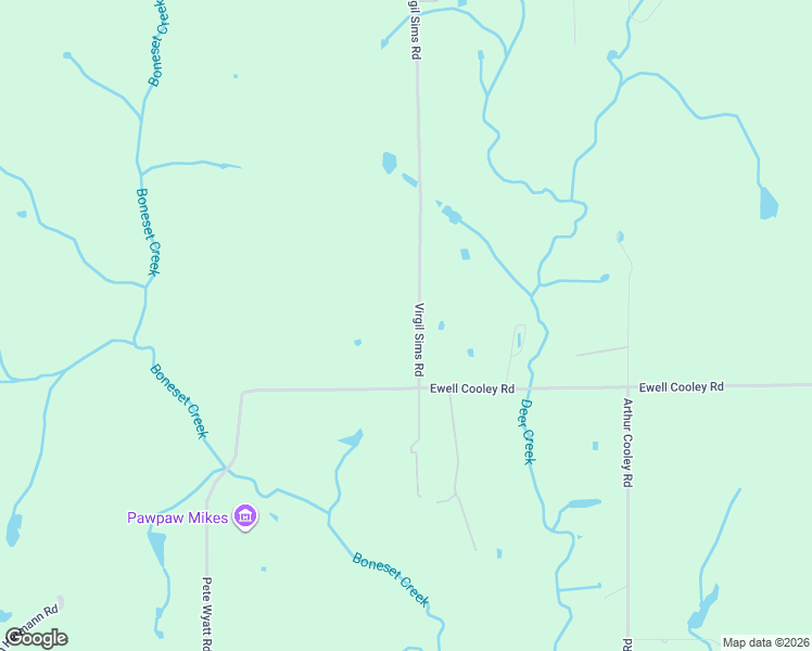 map of restaurants, bars, coffee shops, grocery stores, and more near 1458 Virgil Sims Road in DeRidder