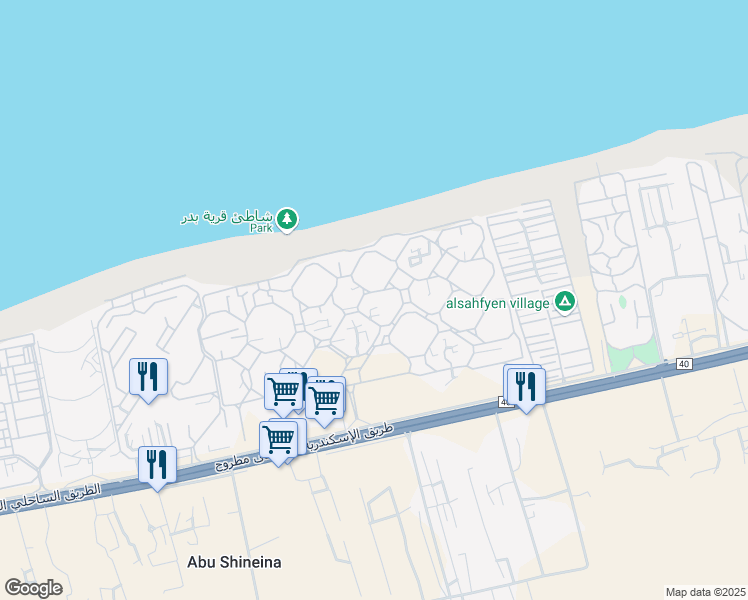 map of restaurants, bars, coffee shops, grocery stores, and more near in 