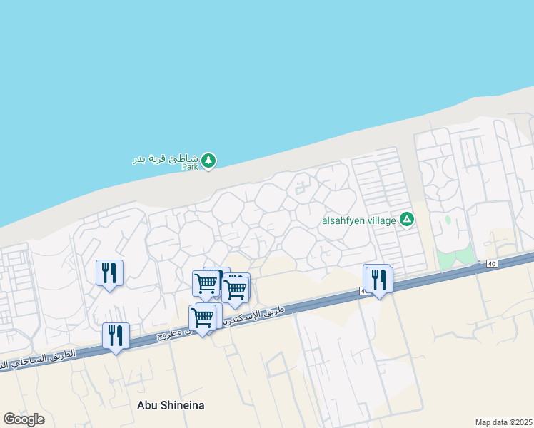 map of restaurants, bars, coffee shops, grocery stores, and more near in 