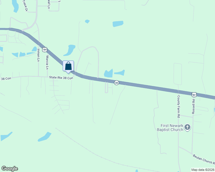 map of restaurants, bars, coffee shops, grocery stores, and more near Shady Rest in Thomasville