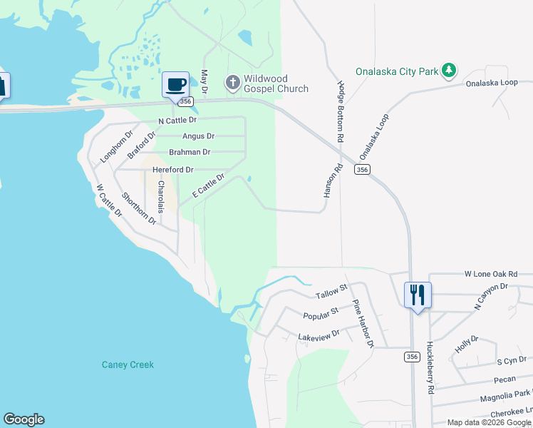 map of restaurants, bars, coffee shops, grocery stores, and more near 519 Hanson Road in Onalaska