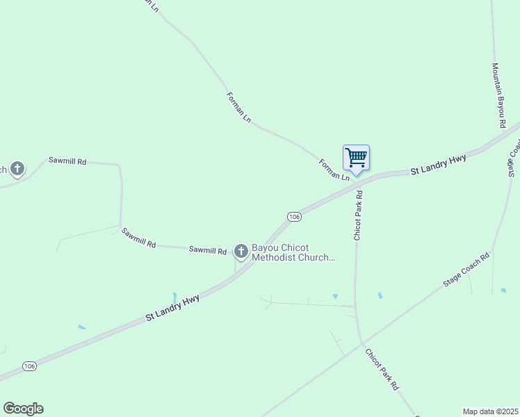 map of restaurants, bars, coffee shops, grocery stores, and more near 1062 Pine Hill Road in Ville Platte