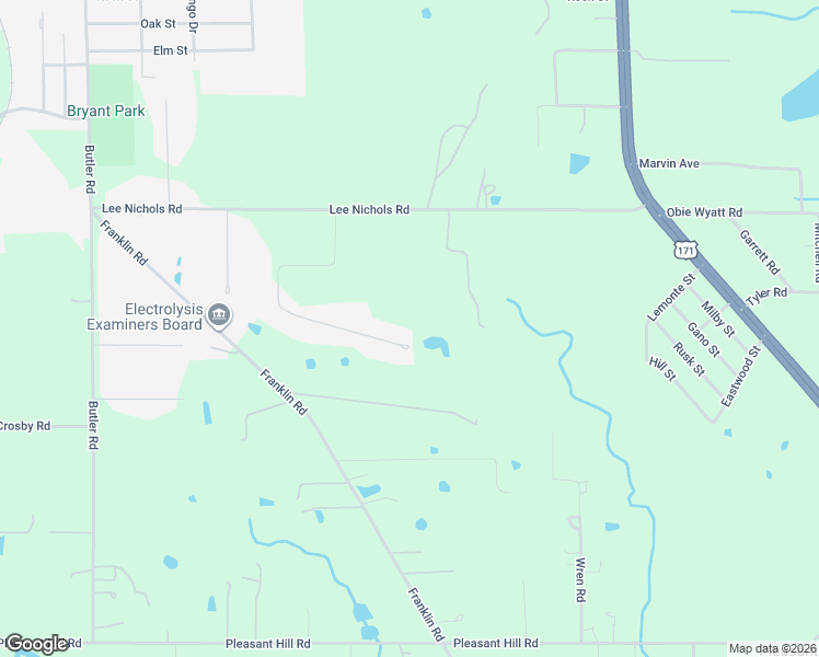 map of restaurants, bars, coffee shops, grocery stores, and more near 3351 Pleasant Lane in DeRidder