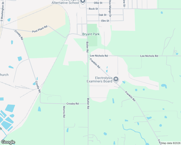 map of restaurants, bars, coffee shops, grocery stores, and more near 553-665 Vernon Street in DeRidder