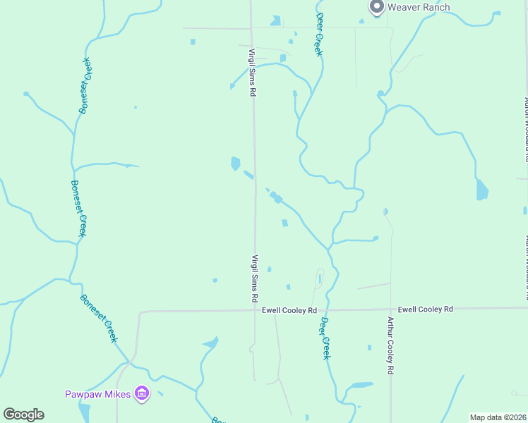 map of restaurants, bars, coffee shops, grocery stores, and more near 1275 Virgil Sims Road in DeRidder