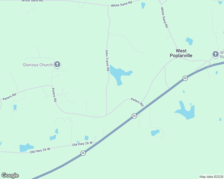 map of restaurants, bars, coffee shops, grocery stores, and more near 41 John Travis Road in Poplarville