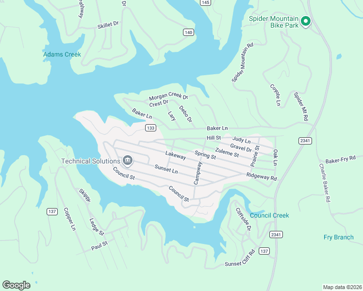 map of restaurants, bars, coffee shops, grocery stores, and more near 822 Spring Street in Burnet
