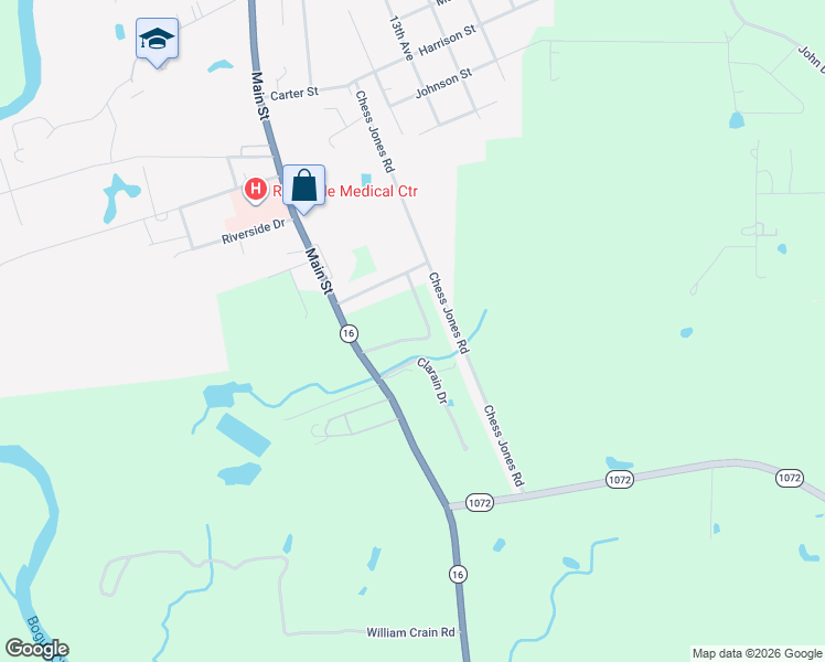 map of restaurants, bars, coffee shops, grocery stores, and more near 44745 Old Union Road in Franklinton