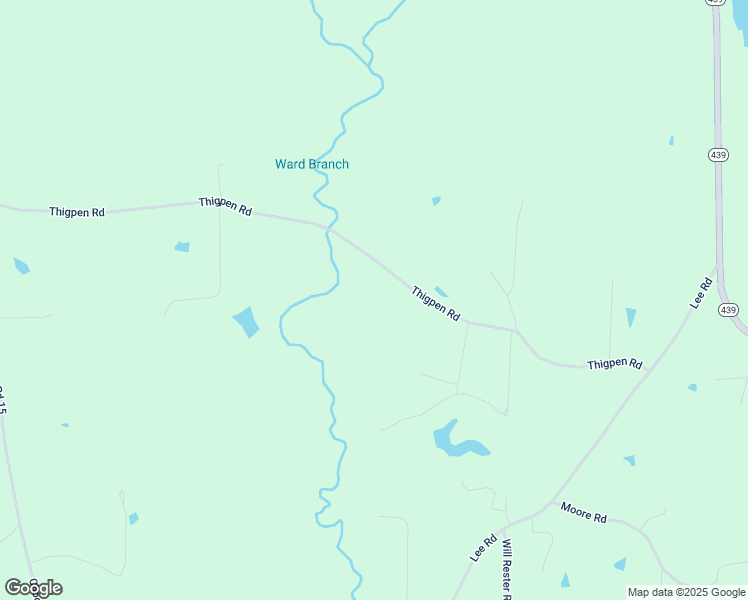 map of restaurants, bars, coffee shops, grocery stores, and more near 52262 Thigpen Road in Franklinton