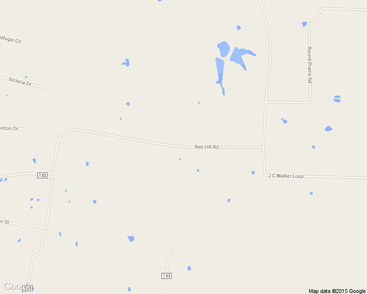 map of restaurants, bars, coffee shops, grocery stores, and more near Red Hill Road in Bedias