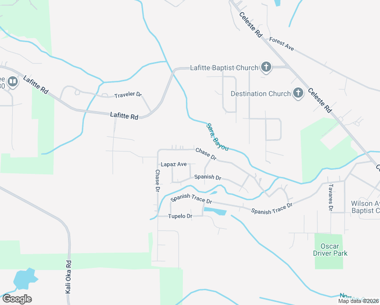 map of restaurants, bars, coffee shops, grocery stores, and more near 1912 Chase Dr in Saraland
