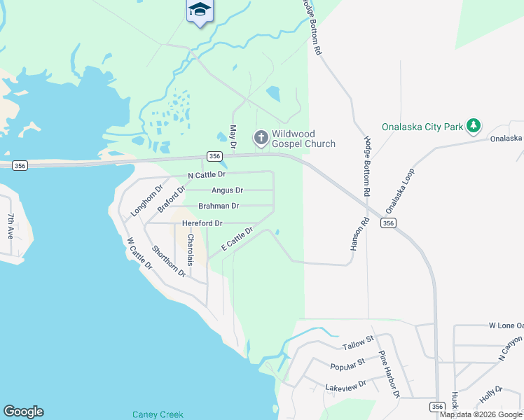 map of restaurants, bars, coffee shops, grocery stores, and more near 249 East Cattle Drive in Onalaska