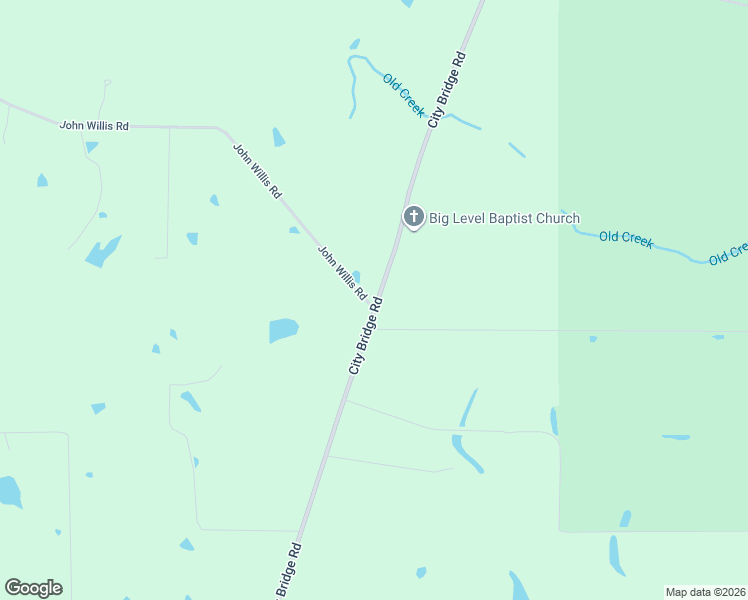 map of restaurants, bars, coffee shops, grocery stores, and more near 1306 City Bridge Road in Wiggins