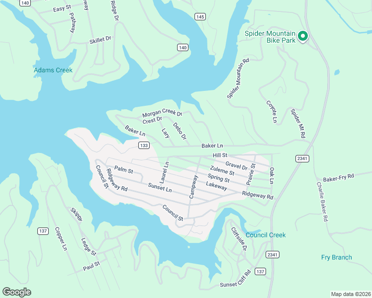 map of restaurants, bars, coffee shops, grocery stores, and more near 1005 County Road 133 in Burnet