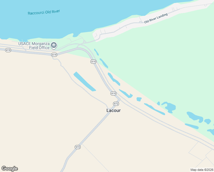 map of restaurants, bars, coffee shops, grocery stores, and more near Louisiana 419 in Pointe Coupee Parish