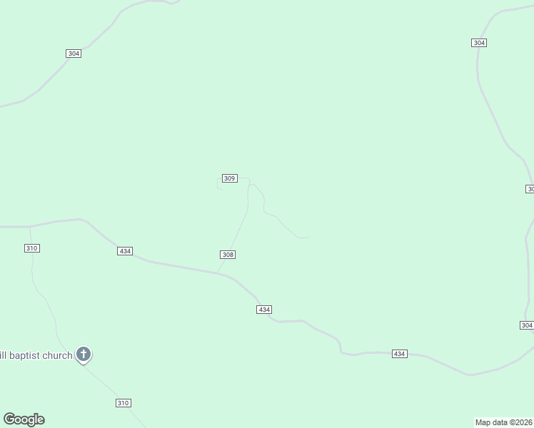map of restaurants, bars, coffee shops, grocery stores, and more near County Road 308 in Jasper County